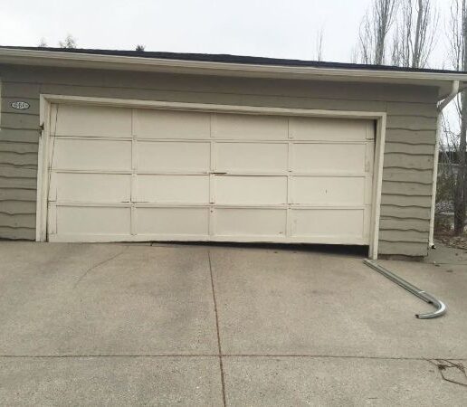 broken garage door