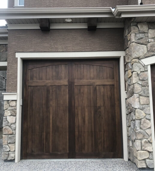 brown garage door