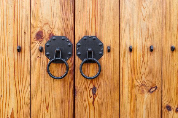 wooden garage door